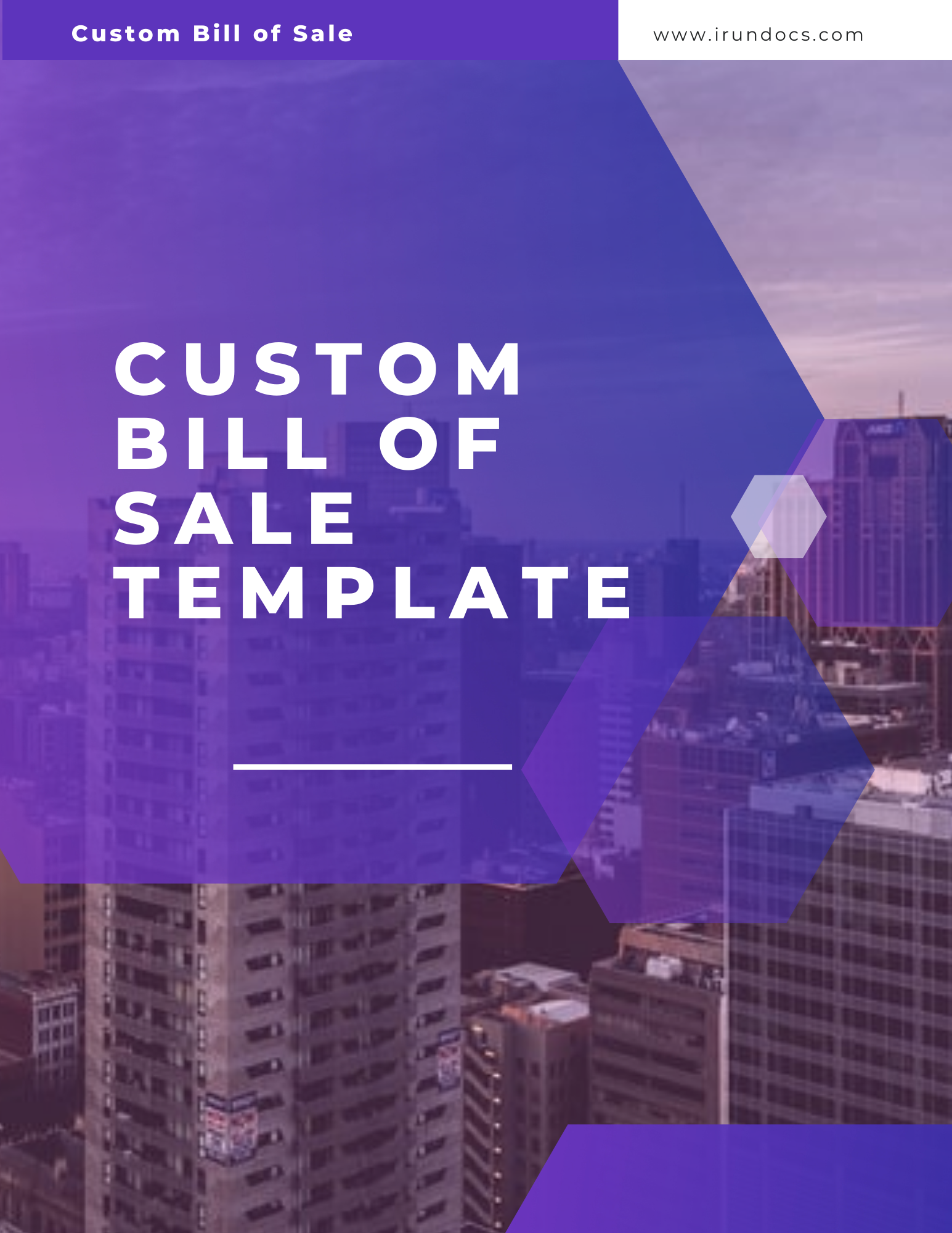 Bill of Sale Template