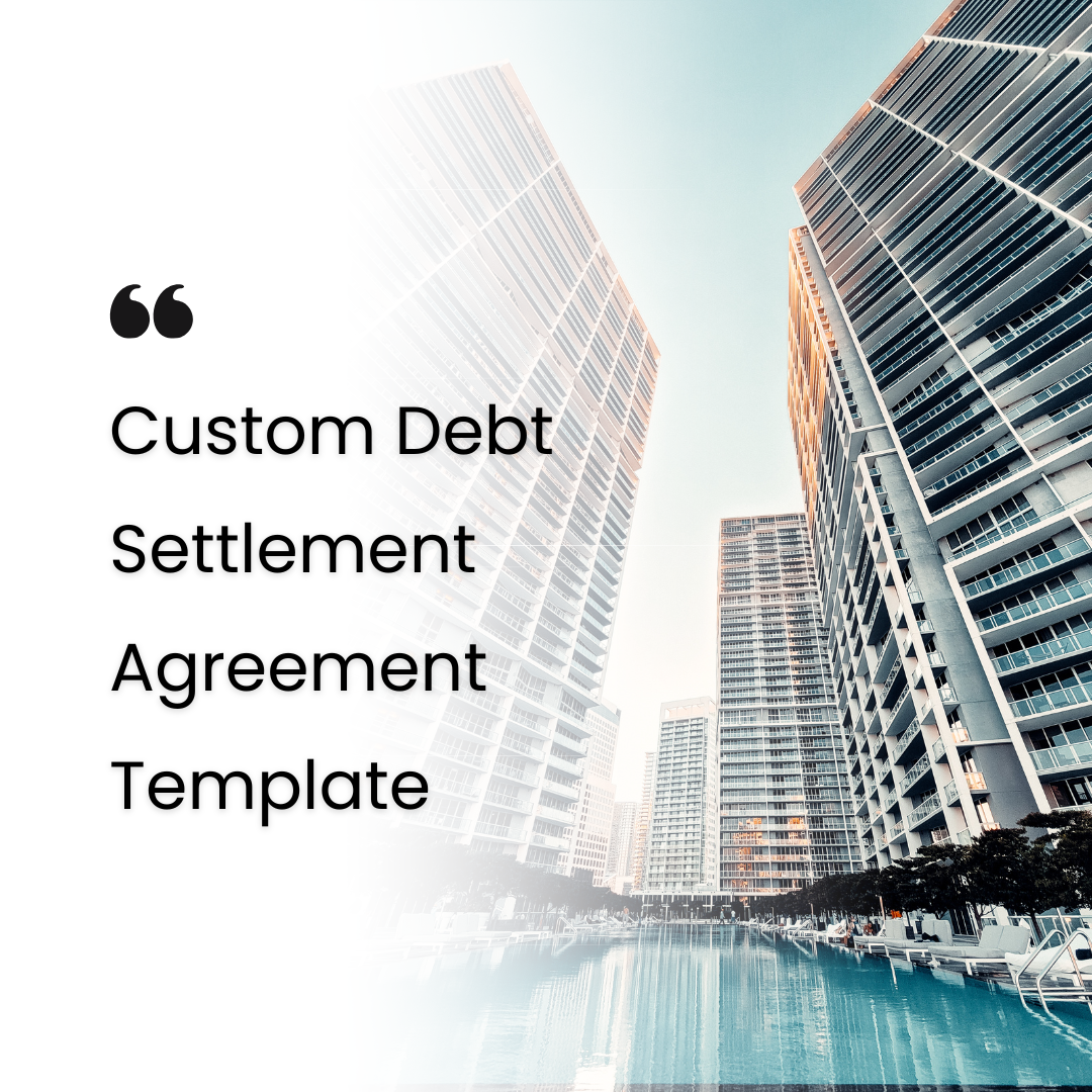 Debt Settlement Agreement Template | Instant Download & Custom Options