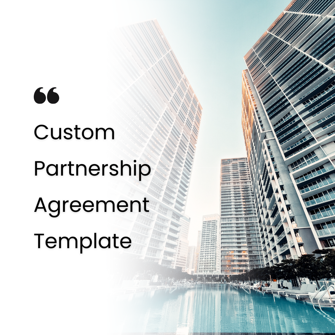 Custom Partnership Agreement Template