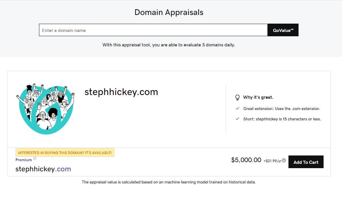 Premium Domain Name: stephhickey.com | Memorable, Brandable, Personal Branding | SEO-Friendly